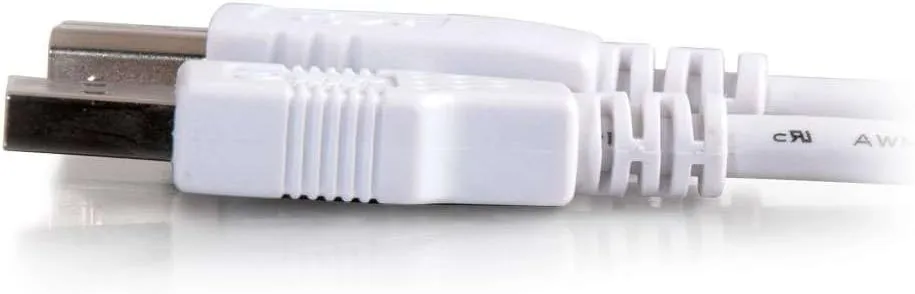 C2G 13400 USB 2.0 A to B USB Cable, 9.84 Feet (3 Meters), White