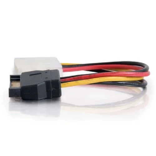 C2G 10149 15-Pin Serial ATA Male to LP4 Female Power Cable (6 Inch) 15 Pin Male to Female Power Cable 6 Inch Multi-Color