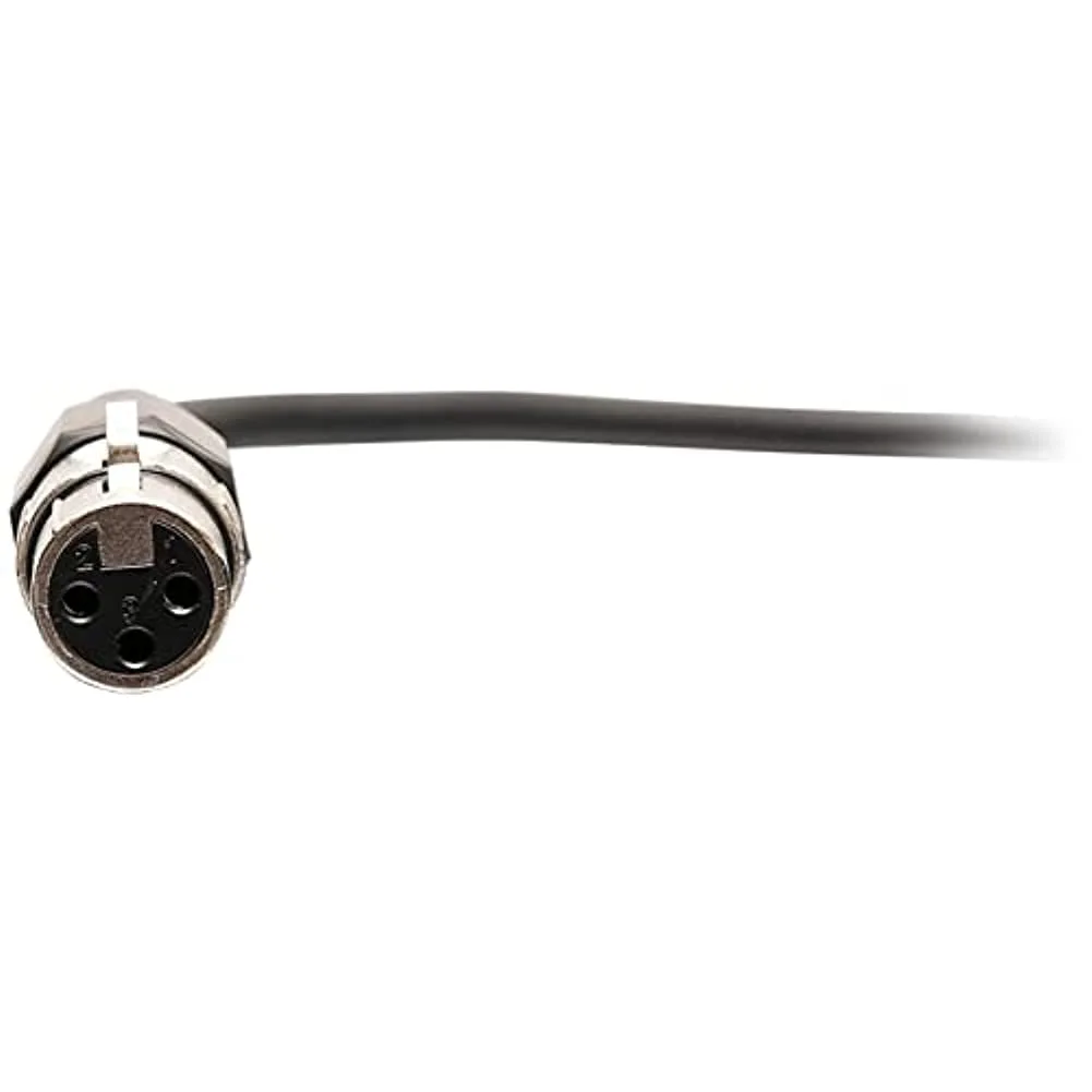 C2G 18in 3.5mm TRS to XLR Cable (M to F) - 1.5 ft, Black