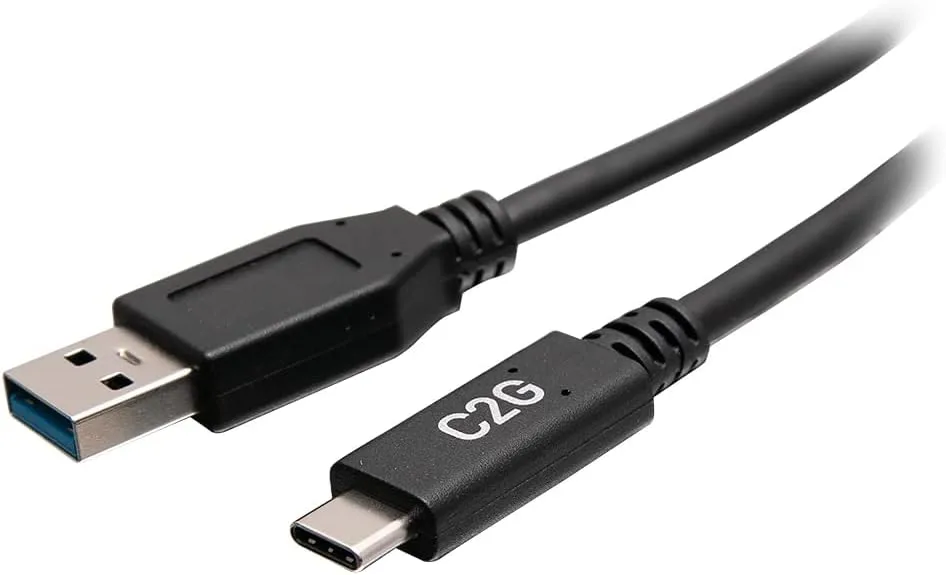 C2G 6in USB-C® Male to USB-A Male Cable - USB 3.2 Gen 1 (5Gbps)