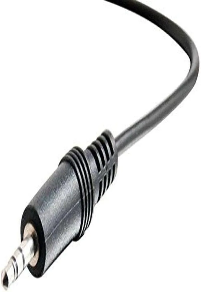 C2G 25ft 3.5mm Stereo Audio Cable - AUX Cable - M/M - Mini-phone Male Stereo - Mini-phone Male Stereo - 25ft - Black