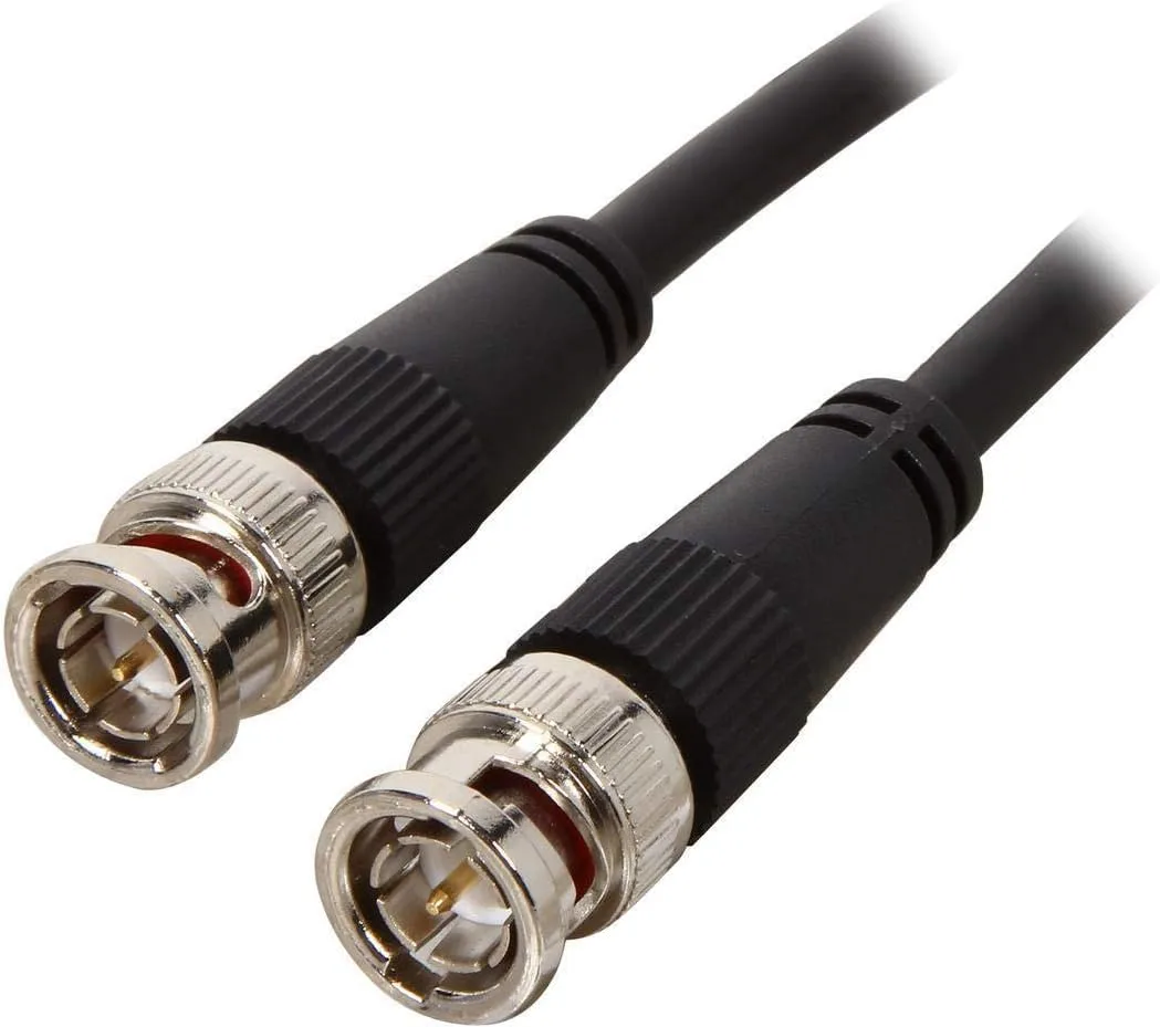 C2G Legrand BNC Cable, 75 OHM BNC Cable, 25 Foot Connector Cable, Black BNC Cable 75 OHM, 1 Count, C2G 40029
