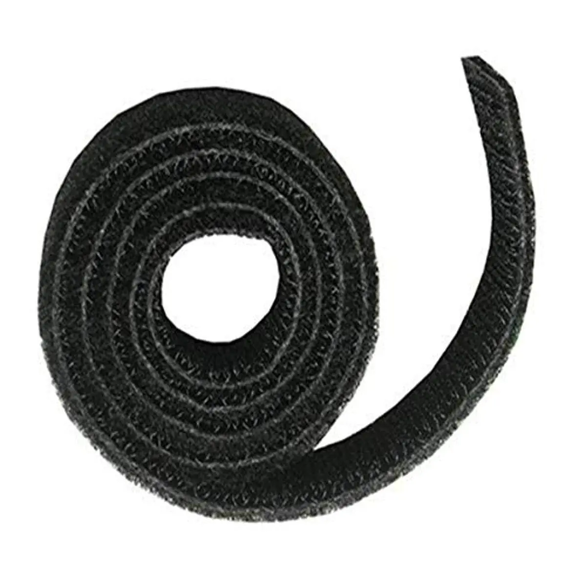 C2G Legrand Cord Management Wrap with Hook-and-Loop Cable Strap, Black Computer Cord Wrap, 25 Foot Hook-and-Loop Cable Wrap