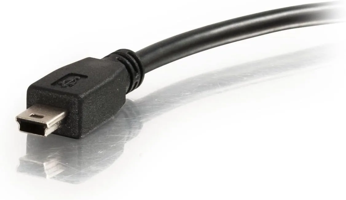C2G 27005 USB 2.0 A to Mini-B USB Cable, 6.56 Feet (2 Meters), Black