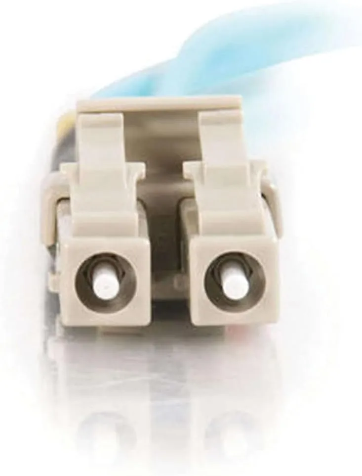 C2G OM3 LC-LC Duplex Multimode Fiber Optic Patch Cable 10Gb 50/125 PVC