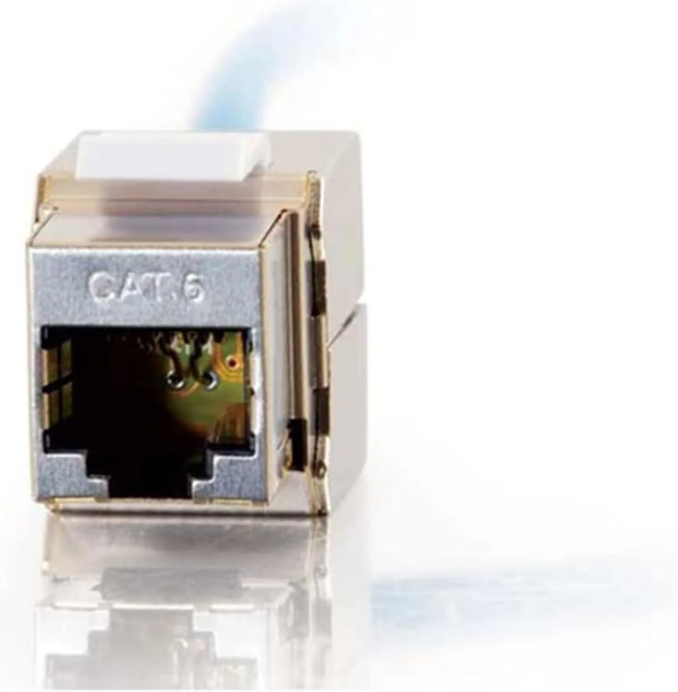 C2G/Cables to Go 35212 Cat6 RJ45 UTP Shielded 180º Keystone Jack
