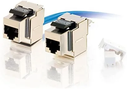 C2G/Cables to Go 35217 90° Cat6 RJ45 UTP Shielded Keystone Jack