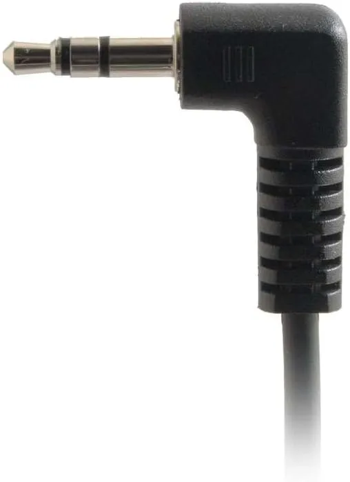 C2G Legrand Velocity 3.5mm Right Angle Stereo Audio Extension Cable, Male to Male Auxiliary Cable