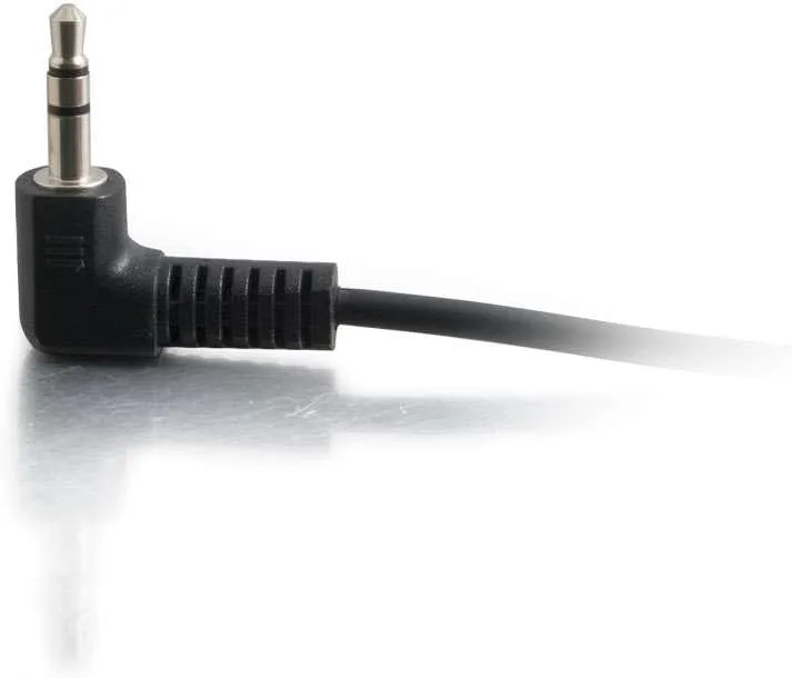 C2G Legrand Velocity 3.5mm Right Angle Stereo Audio Extension Cable, Male to Male Auxiliary Cable