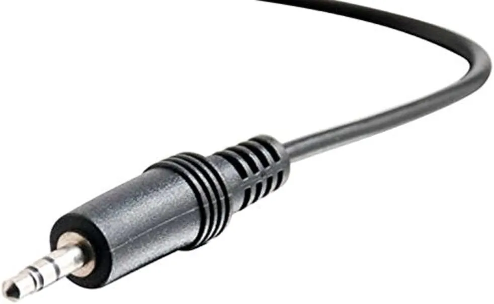 C2G/ Cables To Go Legrand - C2G 3.5MM Stereo Audio Cables, 3.5MM Male to Male Cord, Black Audio Cable with In-Wall