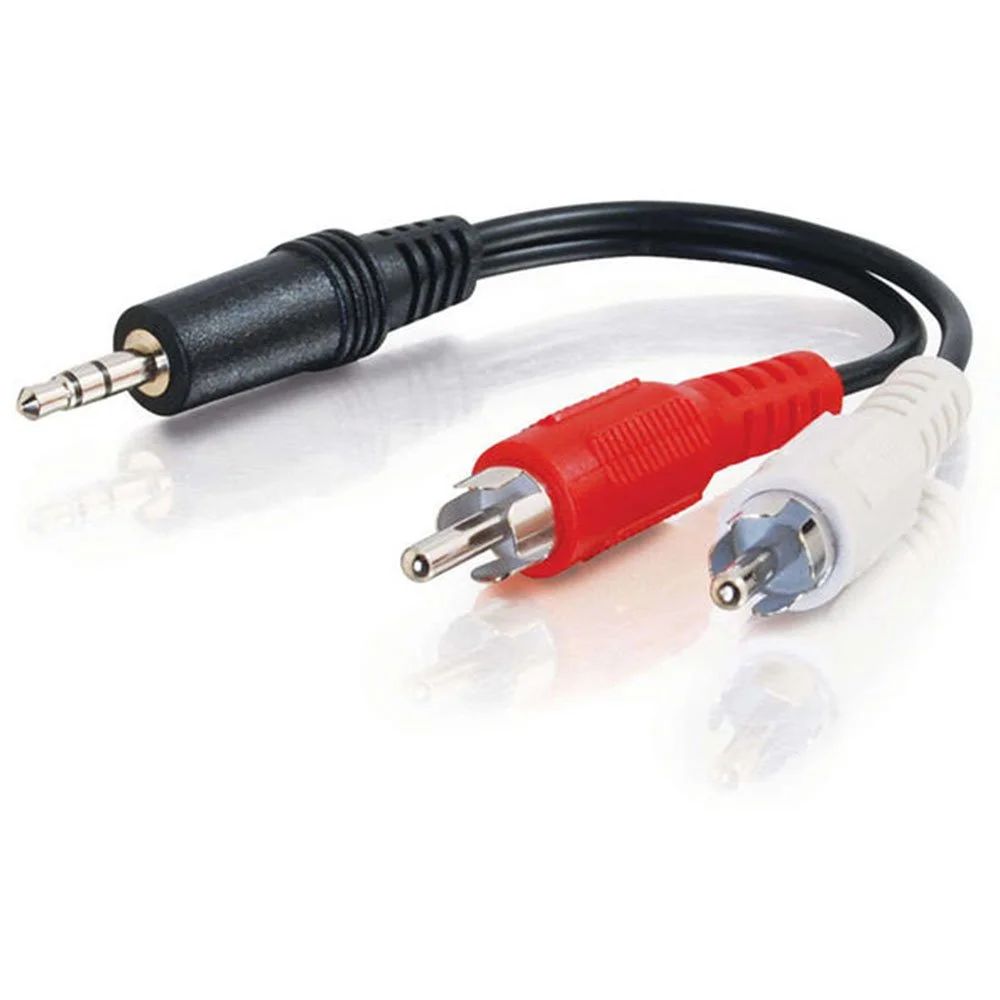 3ft Value Series™ One 3.5mm Stereo Male To Two RCA Stereo Male Y-Cable