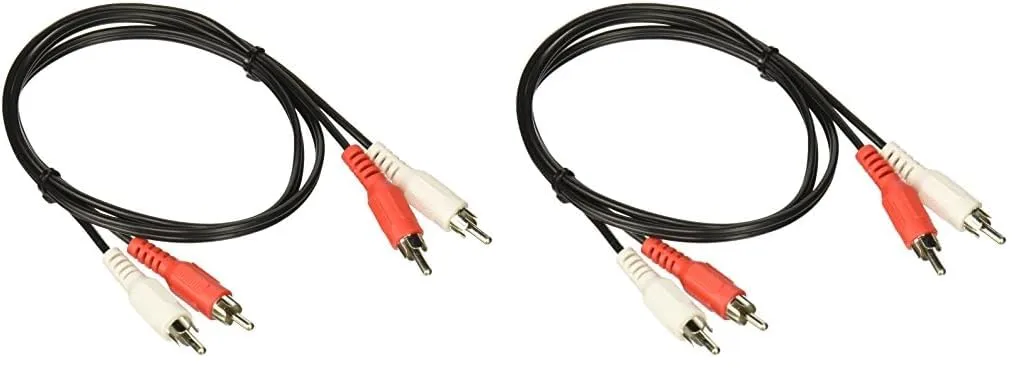 Legrand - C2G RCA Audio Cable, RCA Stereo Cable with Double Shielded Connectors, 3 Foot, Black