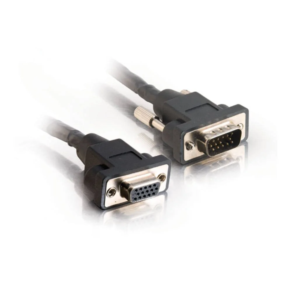 C2G Legrand SXGA Monitor Extension Cable, Black Panel-Mount Extension Cable