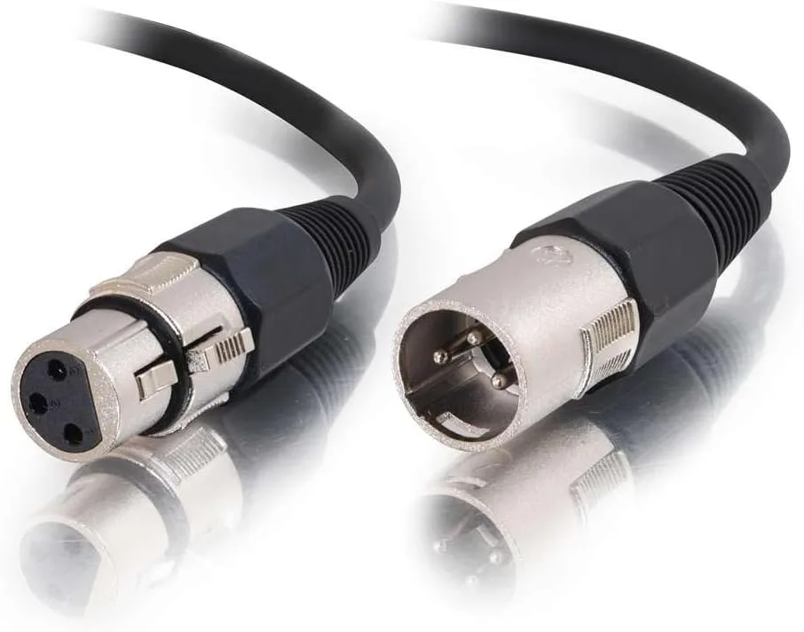 Legrand - C2G XLR Cables, Black XLR Audio Cable, XLR Cables 3ft, XLR to XLR Cable, Male to Female, 1 Count, C2G 40058