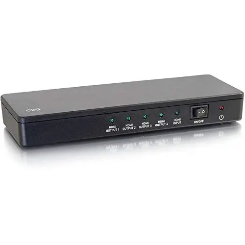 C2G HDMI Splitter 4K Ultra HD HDCP 1.4, Black