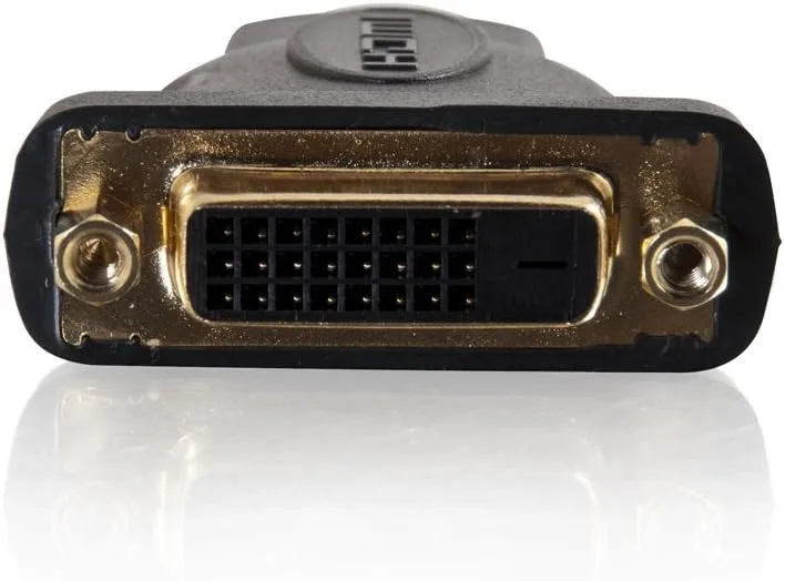 C2G 40745 Velocity DVI-D Female to HDMI Male Inline Adapter, Black