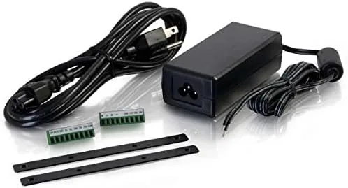 C2G Legrand Audio Amplifier, Black Audio Component Amplifier with Remote Wired Wall Plate Controller, TAA Compliant Amp