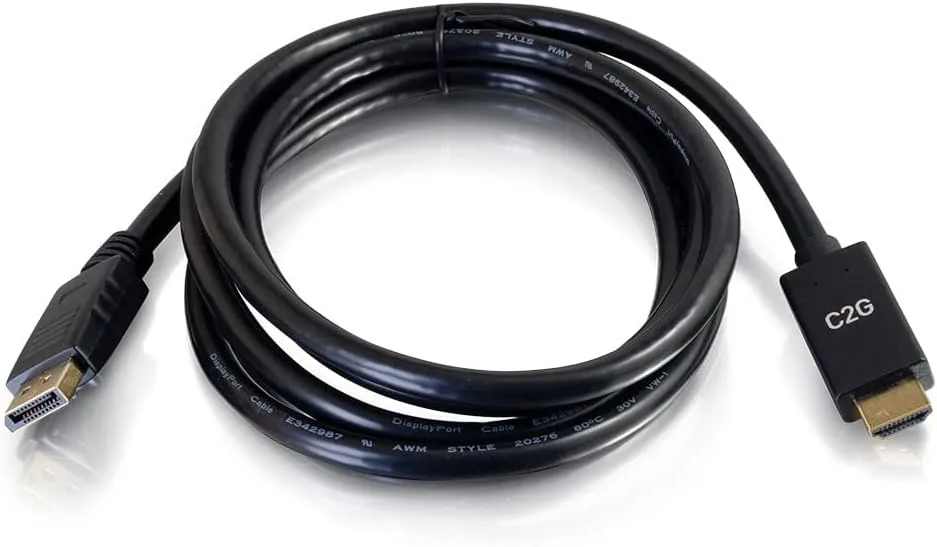 6ft DisplayPort™ Male to HDMI® Male Passive Adapter Cable - 4K 30Hz