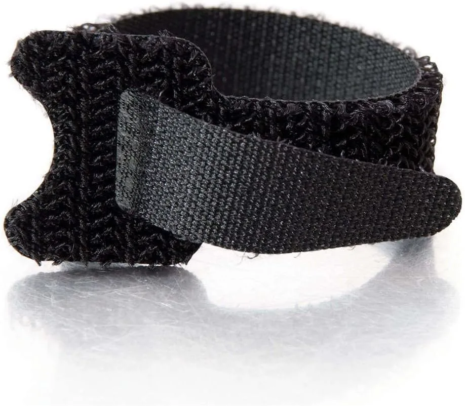 C2G/ Cables To Go C2G/Cables To Go 29585 6in Hook and Loop Cable Management Wraps Multipack (12 pack) - Black