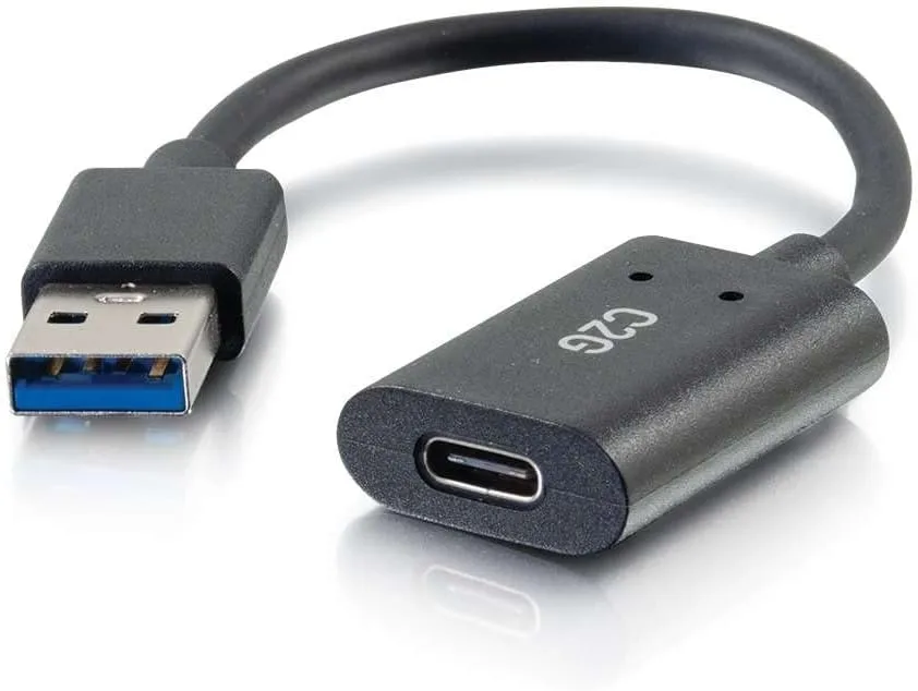 C2G 6in USB-C Female to USB-A Male SuperSpeed USB 5Gbps Adapter Converter