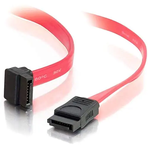 C2G 180° TO 90° - Serial ATA cable - 7 pin Serial ATA - 1.5 ft - 90 degree connector