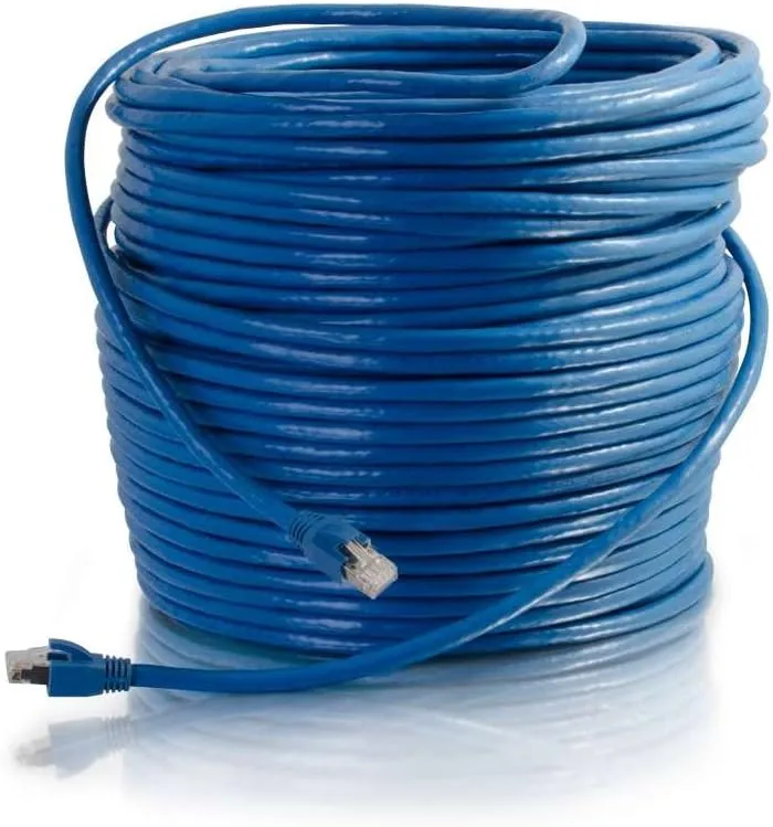 75ft Cat6 Snagless Solid Shielded Ethernet Network Patch Cable - Blue