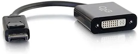 C2G Legrand DisplayPort to DVI, Active, Male to Female Displayport Cable, Black DisplayPort Cable