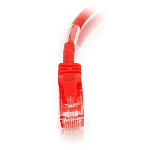 C2G 27861 Cat6 Crossover Cable - Snagless Unshielded Network Crossover Ethernet Cable, Red (3 Feet