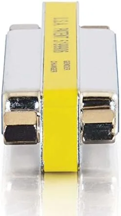 C2G/Cables to Go 02774 DB25 F/F Mini Gender Changer (Coupler), Silver/Yellow