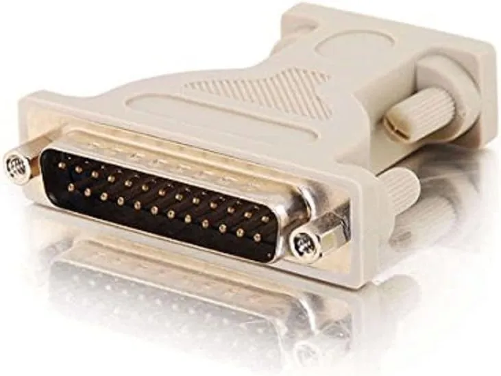 C2G 02446 DB9 Female to DB25 Male Serial RS232 Adapter, Beige 1.5 Inch