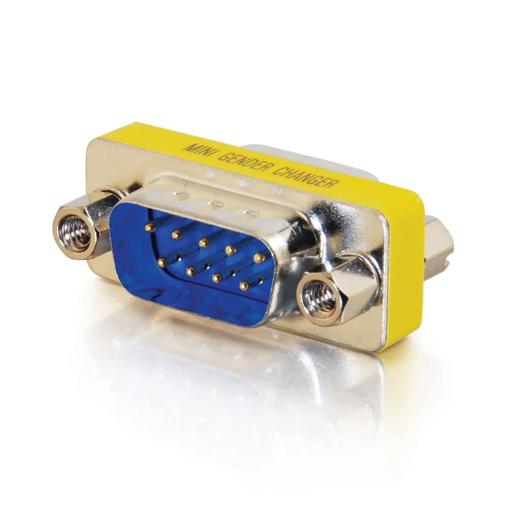C2G/Cables to Go 02782 DB9 M/M Serial RS232 Mini Gender Changer (Coupler)
