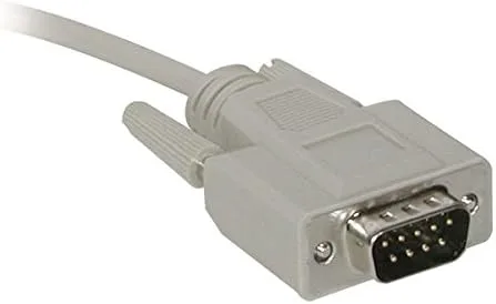 C2G 02711 DB9 M/F Serial RS232 Extension Cable, Beige (6 Feet, 1.82 Meters)