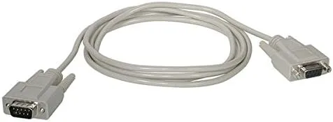 C2G 02711 DB9 M/F Serial RS232 Extension Cable, Beige (6 Feet, 1.82 Meters)