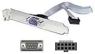 Serial I/o Add-a-port Adapter 10pin Int To Db9m Ext Cross Config
