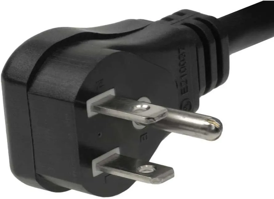 C2G Power Cord, Flat Plug Extension Cord, 18 AWG, Black, 1.5 Feet (0.45 Meters), Cables to Go 29804
