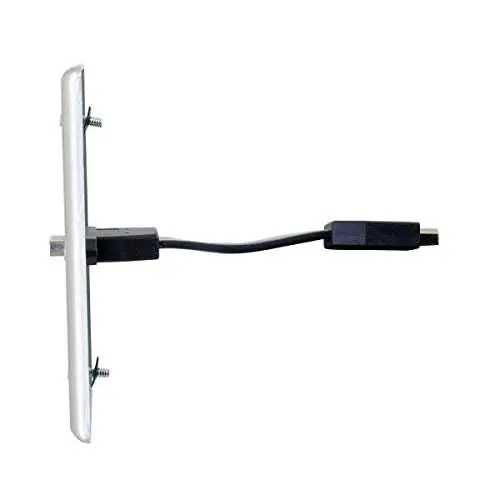 C2G Legrand Single Gang HDMI Pass-Through Wall Plate, Aluminum
