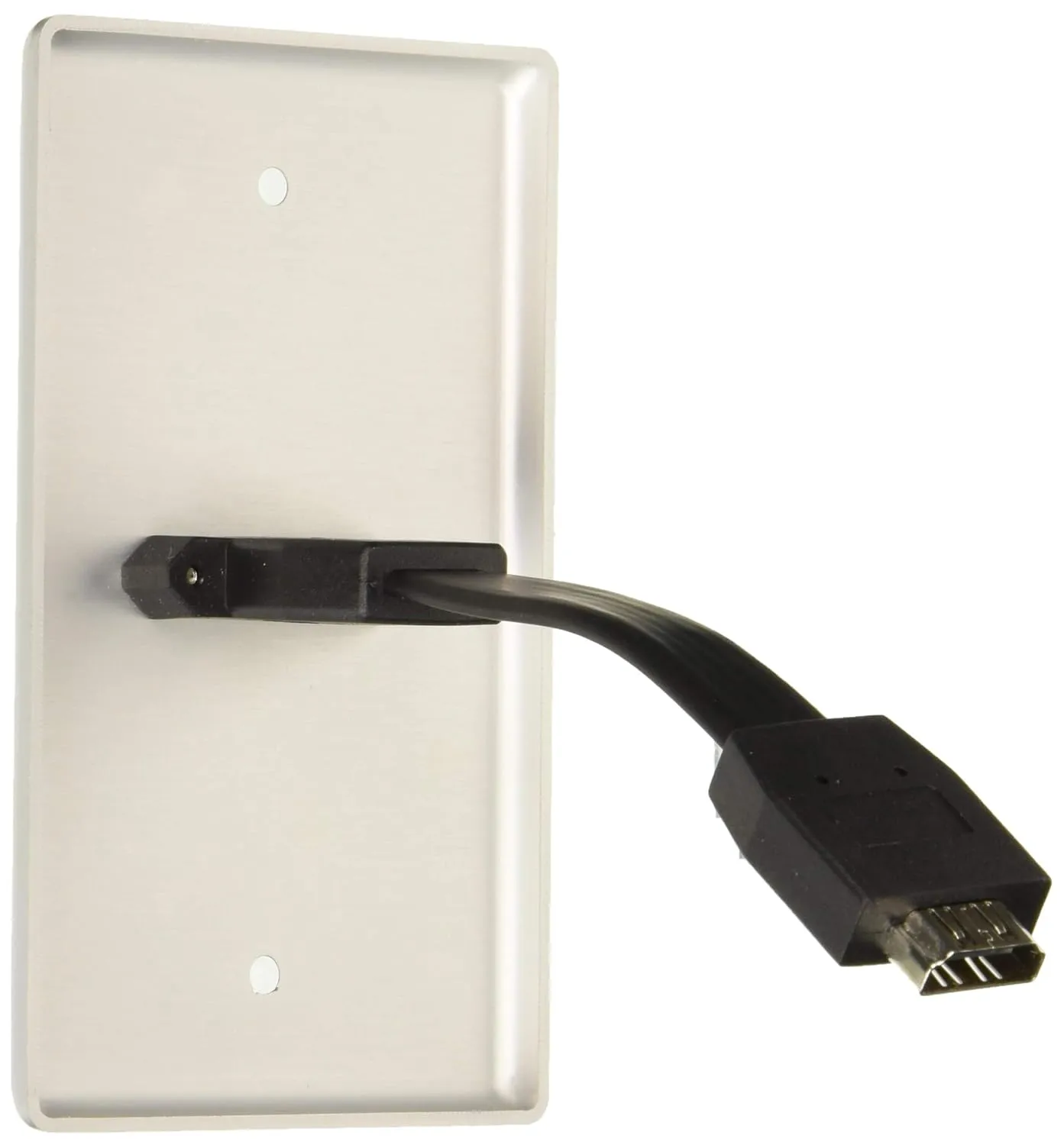 C2G Legrand Single Gang HDMI Pass-Through Wall Plate, Aluminum