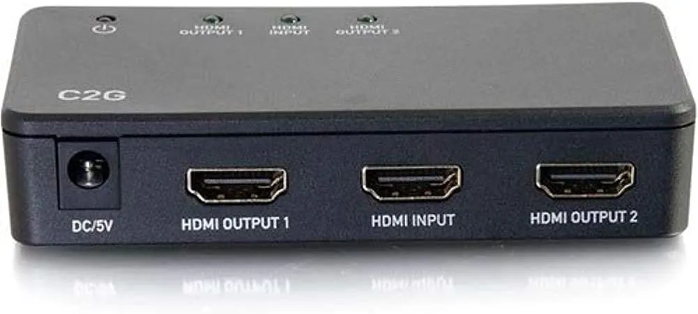 C2G HDMI Splitter 4K Ultra HD HDCP 1.4, Black