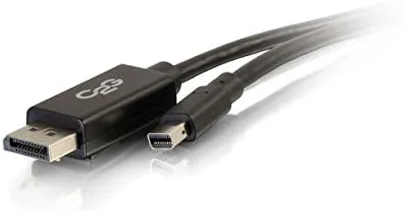 C2G Legrand Mini DisplayPort to DisplayPort Adapter, Male to Male Displayport Adapter, Black 8k Displayport Adapter