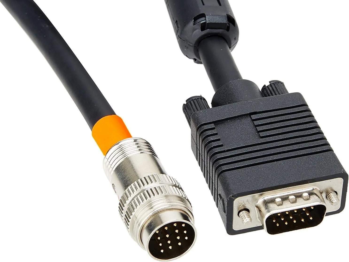 C2G Legrand RapidRun VGA Flying Lead, Multi-Format Flying Lead, Black Audio Video Cables, 1.5 Foot In-Wall Cable, 1 Count