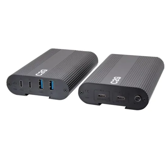 C2G Superbooster 2X4 USB Extender Switch Over Cat6a - USB 3.2 GEN1 (5Gbps)