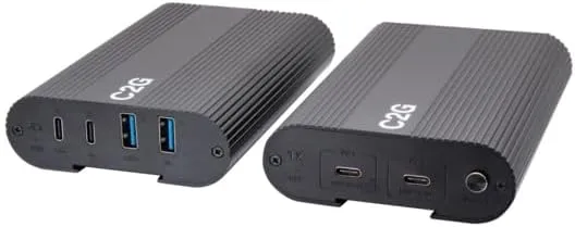 C2G Superbooster 2X4 USB Extender Switch Over Cat6a - USB 3.2 GEN1 (5Gbps)