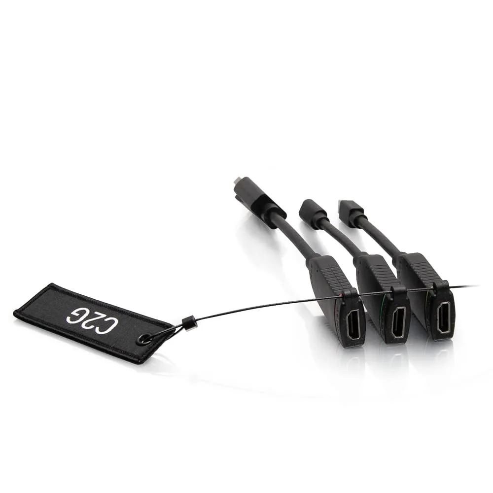 C2G Universal 4K HDMI Adapter Ring with Color-Coded DisplayPort, Mini DisplayPort and USB-C