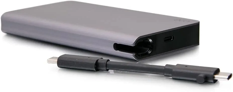 C2G USB-C® 5-in-1 Compact Dock with HDMI®, 2X USB-A, Ethernet, and USB-C Power Delivery up to 100W - 4K 30Hz