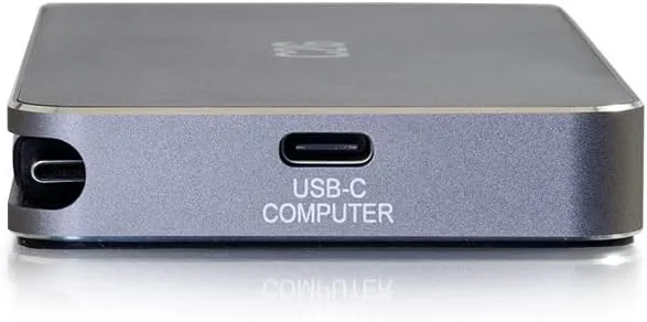 C2G USB-C 7-in-1 Dual Display MST Docking Station with HDMI, DisplayPort, VGA and Power Delivery up to 100W - 4K 30Hz