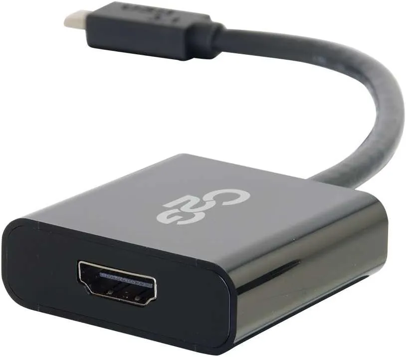 C2G USB-C to HDMI Audio/Video Adapter, Black (29474)