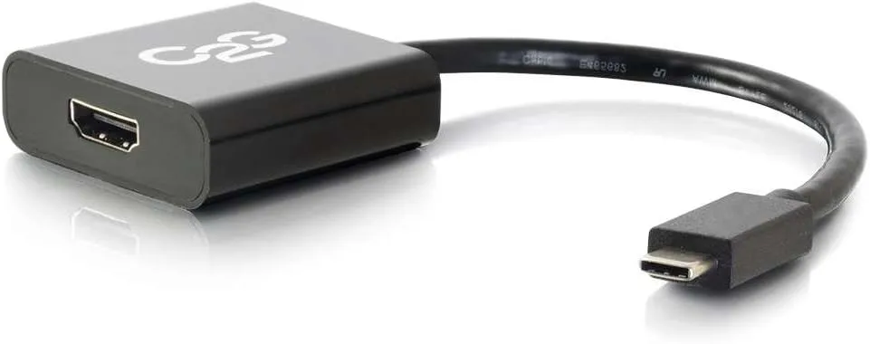 C2G USB-C to HDMI Audio/Video Adapter, Black (29474)