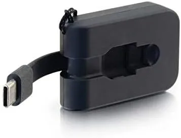 C2G USB Adapter, HDMI Adapter, USB C to HDMI, Travel Adapter, Black, Cables to Go 26872 HDMI Adapter Black