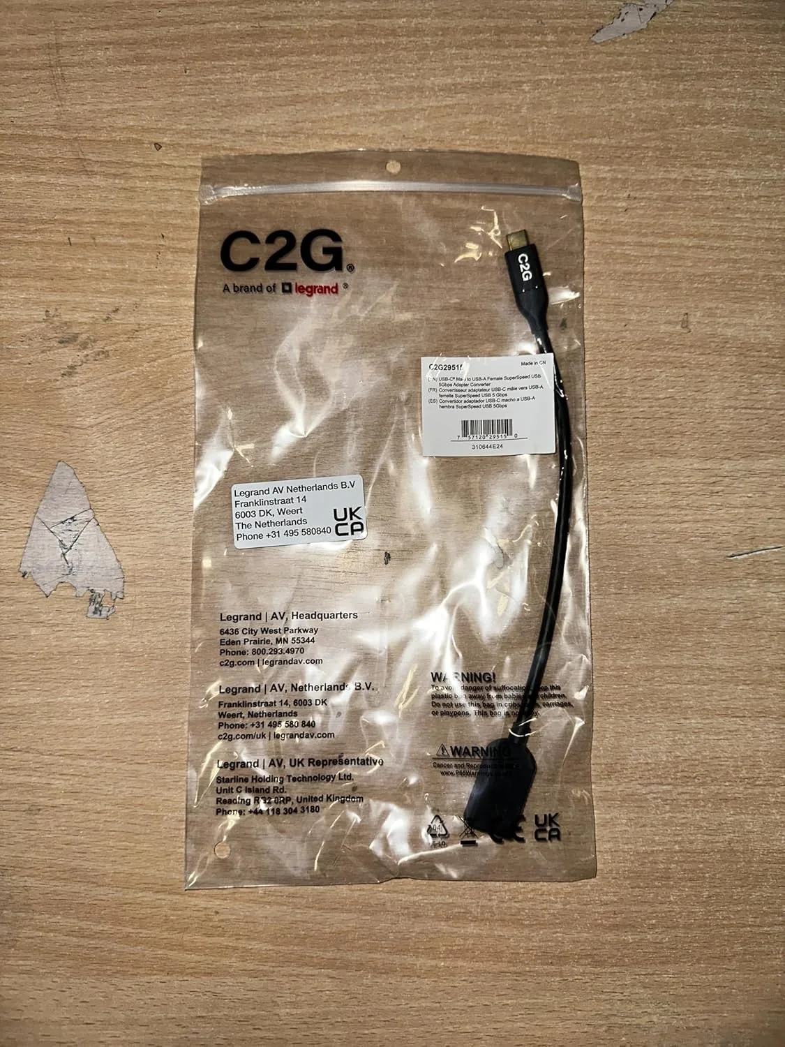 USB-C® Male to USB-A Female Adapter Converter - USB 3.2 Gen 1 (5Gbps)