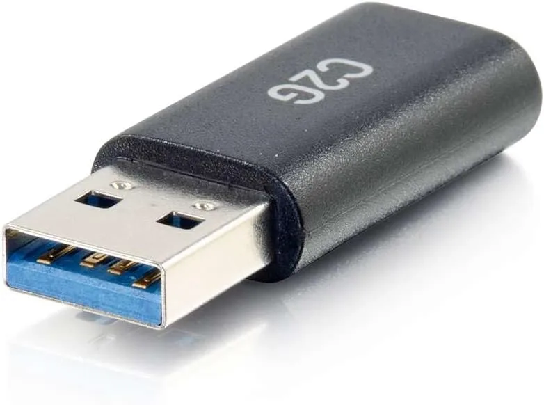 C2G USB C to USB A Adapter, Superspeed Adapter Converter, Plug and Play Adapter, C2G 54427